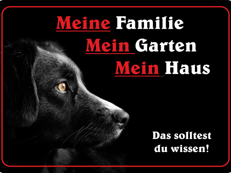 Türschild eckig