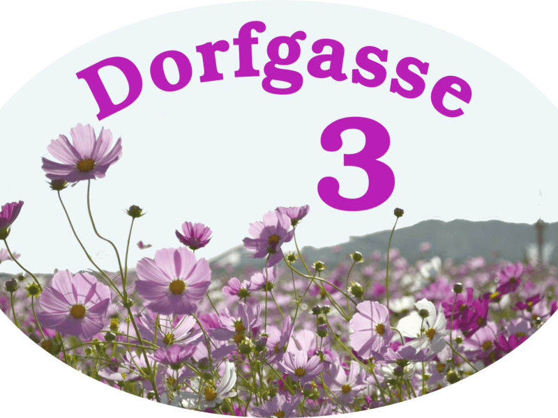 Türschild oval